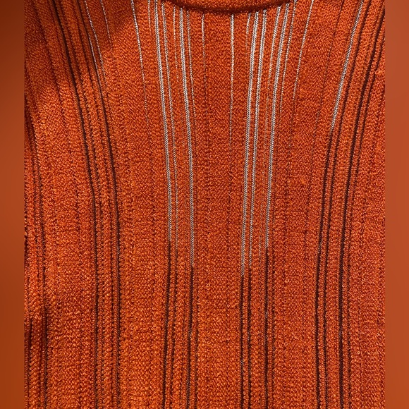 Orange ribbed Ulla Johnson tank top - Picture 2 of 4